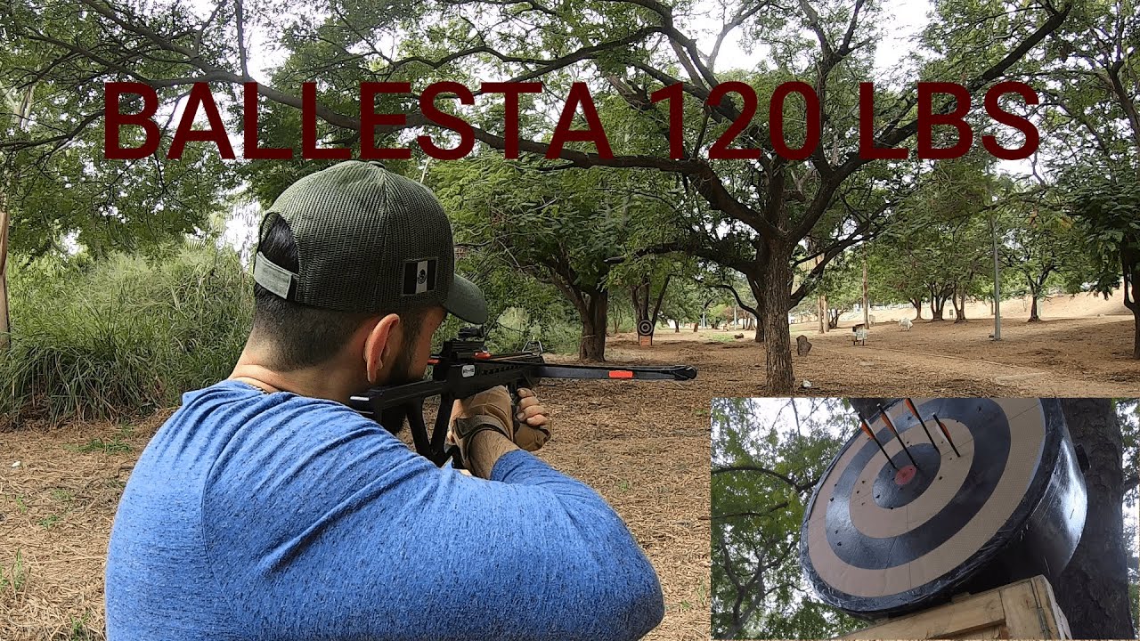 BALLESTA MENDOZA TACTICA 120 LBS DE CAZA. ( CROSSBOW HUNTING )