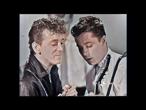 Gene Vincent..Italian TV 1960 .. colourised and stereo..