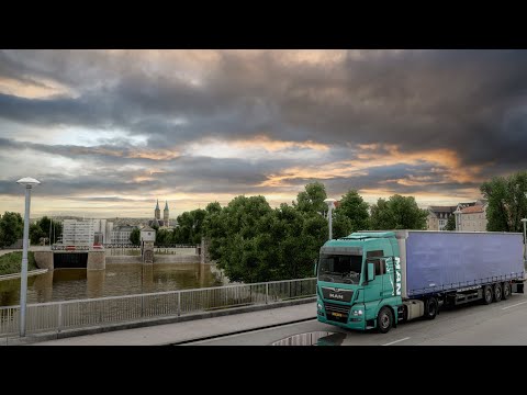 Realistic Driving Man TGX 18.440 Euro 6 Euro Truck Simulator 2 POV Drive 4K 1.53 @SnowyMoon_io New