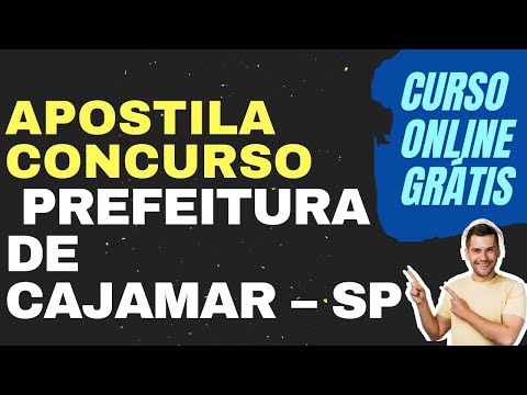 Apostila Prefeitura de Cajamar - SP 2022