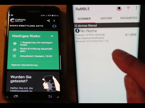 Corona-Warn-App mit "RaMBLE" detektieren, AHACLK-Regeln, ...