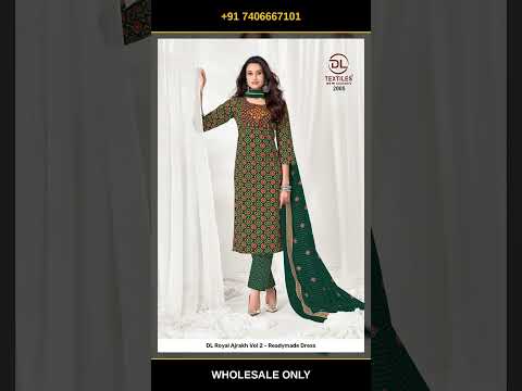 DL Royal Ajrakh Vol 2 - Readymade Dress – product video thumbnail