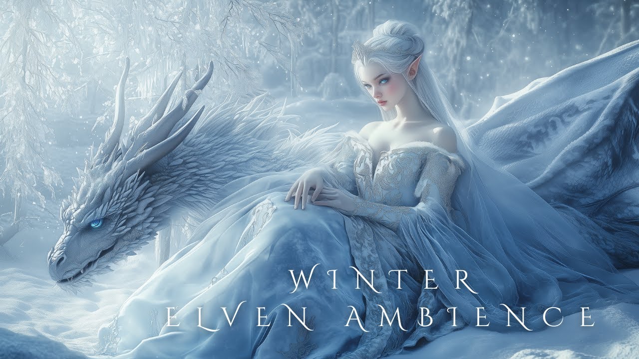 Fantasy Winter Music ❄ Enchanted Winter Elven Ambience | Snow Queen's Frozen Castle