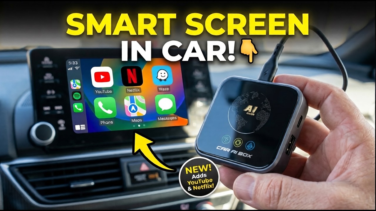 Miniatura da avaliação em vídeo de Magic AI Box 3.0 Ultra CarPlay Box 32GB