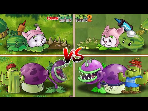 PVZ 1 FUSION VS PVZ 2 - Peashooter Team Vs  Zombie Team - What Team will Win ? #shorts