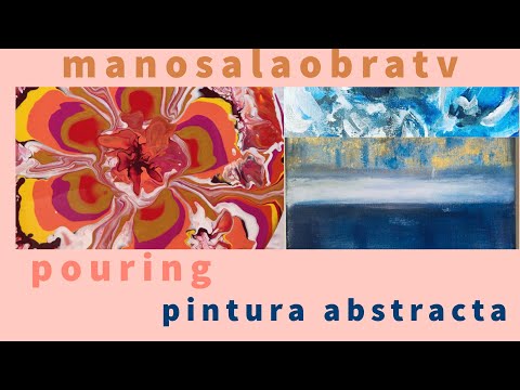 ManosalaObraTv 2020 Program 58 - Pouring - Fluid Art - Painting Pictures - Small Format