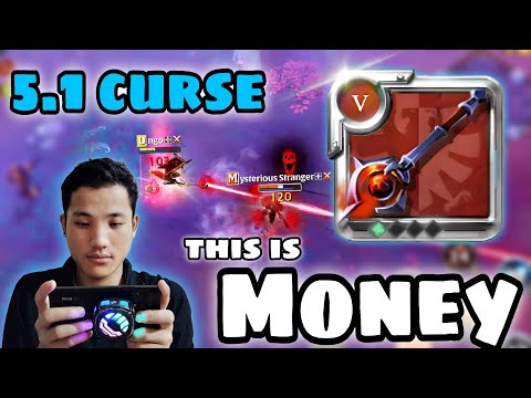 5.1 cursed staff ☠️ can make you millionaire 🤑solo pvp || mobile gameplay -Albion Online