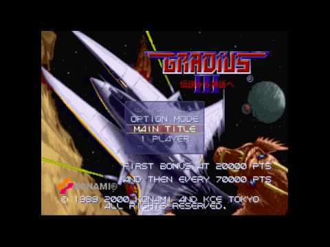 8/8/2017 - Gradius III (Arcade /PS2) - Extra Edit Mode with SNES Options