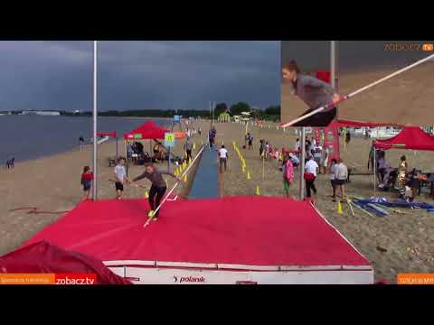 Tyczka Na Plaży - druga rozgrzewka