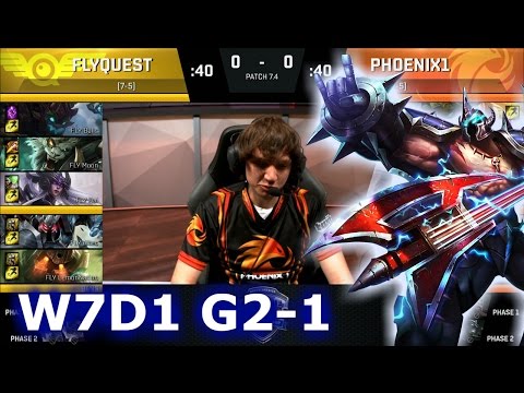 FlyQuest vs Phoenix1 Game 1 | S7 NA LCS Spring 2017 Week 7 Day 1 | FLY vs P1 G1 W7D1