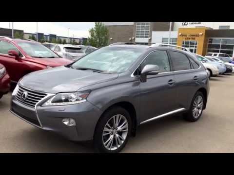 Lexus Certified Pre Owned Grey on Black 2013 RX 350 AWD Touring Package Review - Millet, AB