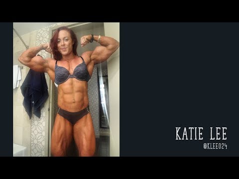 Katie Lee - Hot female bodybuilder with massive biceps