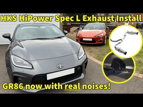 GR86 HKS HiPower Spec L Exhaust Install #toyota #gr86 #hks #hipower #rwd #carmodification #exhaust 