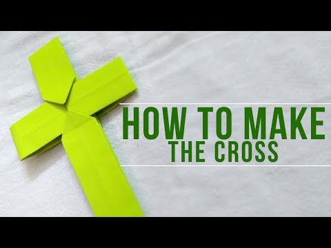 HOW TO MAKE CROSS IN PAPER
