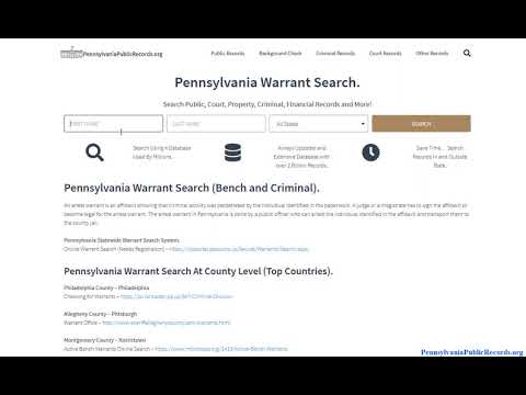 Active Bench Warrants Pa