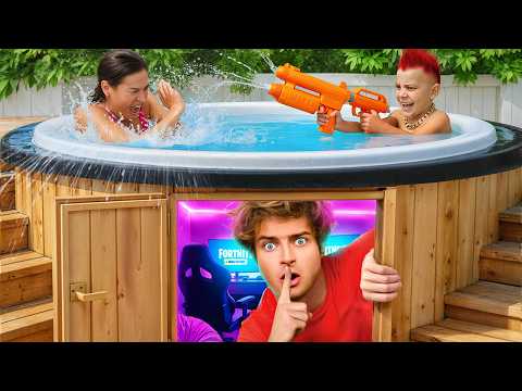 I Built 5 Secret Rooms To Survive Evil 10 Year Olds!