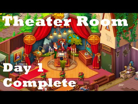 Manor Matters Stories Theater Room Day 1 Complete New Island Isle HD Walkthrough | Movie | Gameplay