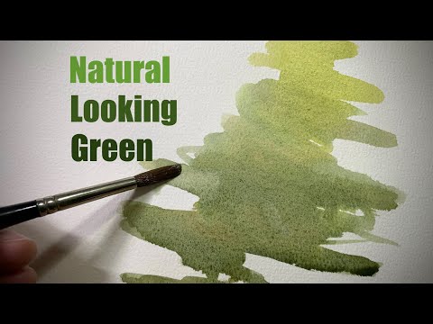 NATURAL LOOKING GREENS With Watercolour