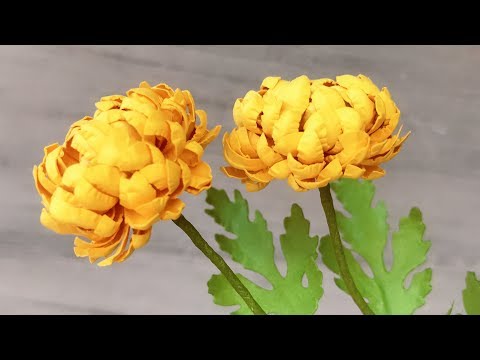 ABC TV | How To Make Mini Chrysanthemum Paper Flower With Shape Punch - Craft Tutorial
