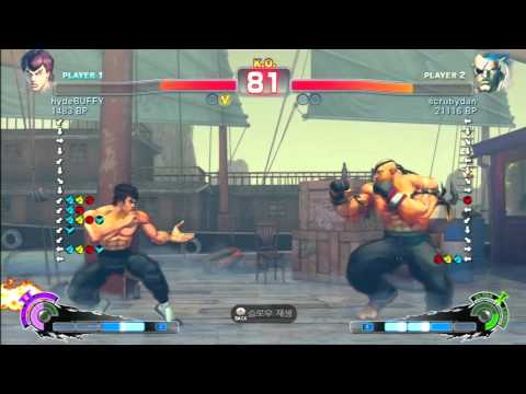 SSF4 Rank Match  hydeBUFFY (FE)  vs  scrubydan (SA)