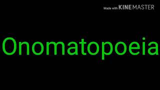 How to spell and pronounce ONOMATOPOEIA