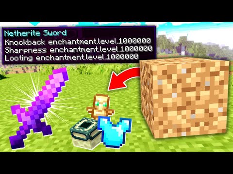 Minecraft, But Dirt Drops Extremely OP Items...