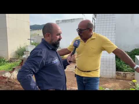 Muro do novo cemitério de Serra Talhada desaba