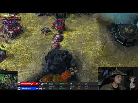 StarCraft 2 Terran vs Zerg Bunker Rush