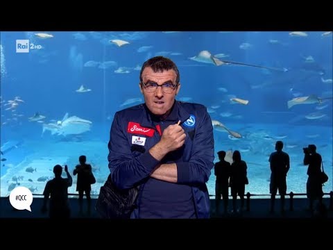 Sarri all'acquario di Genova prima di Samp-Napoli - Quelli che il calcio 13/05/2018