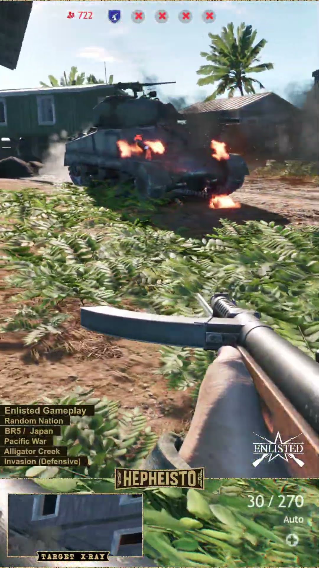 Assaulter eliminates Tank M4A2 with TNT Charge
