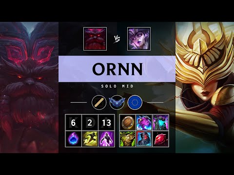 Ornn Mid vs Syndra - EUW Diamond Patch 25.06
