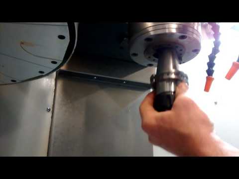 #3 Haas MiniMill installing a tool