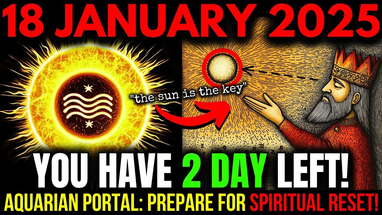 Aquarian PORTAL is OPEN! The Sun’s SHIFT into AQUARIUS Will Be A Major SPIRITUAL RESET! 18 JAN 2025