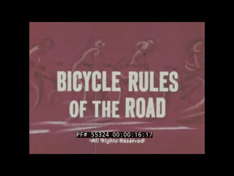 " BICYCLE RULES FOR THE ROAD "  1960s BIKE RIDING SAFETY EDUCATIONAL FILM  55324