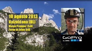 preview picture of video 'MTB Cross Country - Dolomiti, Valzoldana: discesa Malga Pramper / Forno di Zoldo - GoPro HERO3'