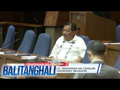 Rep. Pantaleon Alvarez, pinatawan ng censure ng Kamara dahil sa disorderly behavior Balitanghali