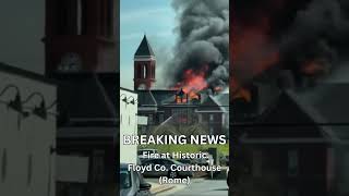 Breaking News - Major fire at historic Floyd County Courthouse in Rome, Georgia #fire #romega