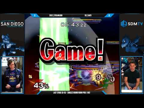 LSSD 152 - 20XX | Streamlord (Fox) vs. SD | Santiago (Falco) - SSBM RR Pool 1 - Smash Melee