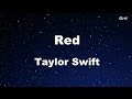 Red - Taylor Swift Karaoke【With Guide Melody】