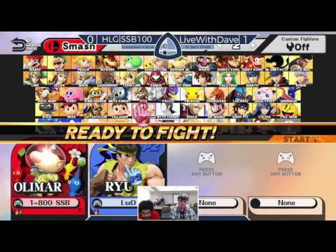 Sm4sh@Mines 38 - HLG|SSB100 (Marth, Olimar) Vs. LiveWithDave (Ryu) - Winners Semifinals