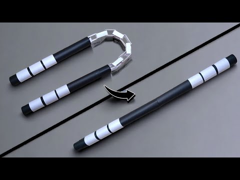 How To Make Origami Hidden Nunchaku | 2 In 1 Origami Ninja Weapon |