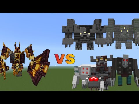 Ignis vs Crimson Steve's mobs and Bosses - Minecraft Mob Battle