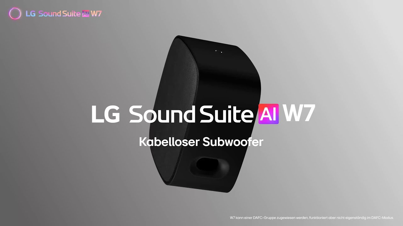 LG Sound Suite W7 | Dolby Atmos FlexConnect | Tiefbass, W7