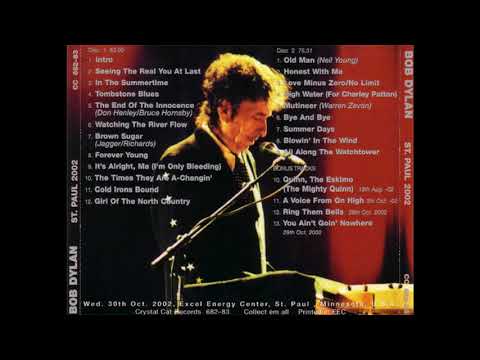 Bob Dylan - Complete Show, St. Paul, Minnesota, 10/30/2002