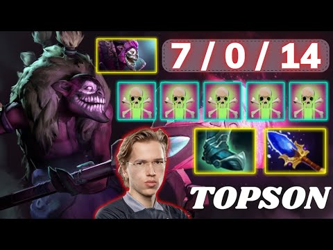 🔥 TOPSON Dazzle Midlane Highlights 🔥 Greaves & Aghanim Build, Poison Touch Early Play - Dota 2