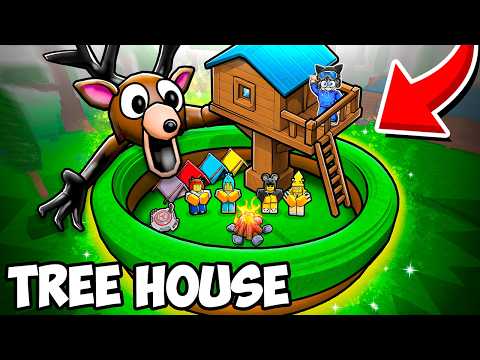 I Built THE TREE HOUSE BASE in 99 Nights in the Forest! (Roblox)