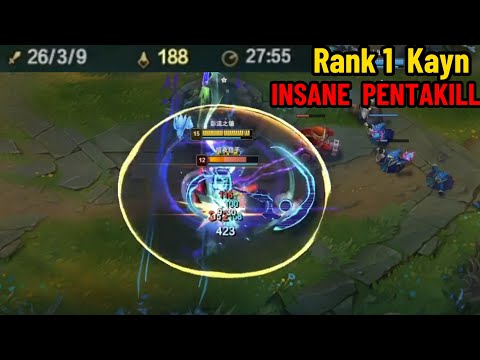 Rank 1 Kayn: He is TAKING OVER Master Elo! *INSANE PENTAKILL*