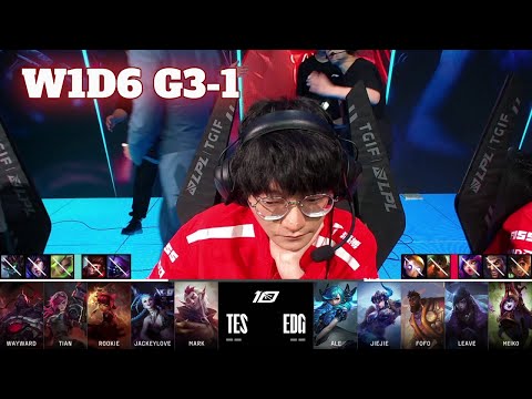 TES vs EDG - Game 1 | Week 1 Day 6 LPL Summer 2023 | Top Esports vs Edward Gaming G1