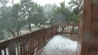 Hail storm on August 19, 2012 in Heber/Overgaard, AZ.