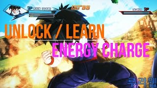 DragonBall Xenoverse 2 Tutorial - Unlock / Learn  : ENERGY CHARGE